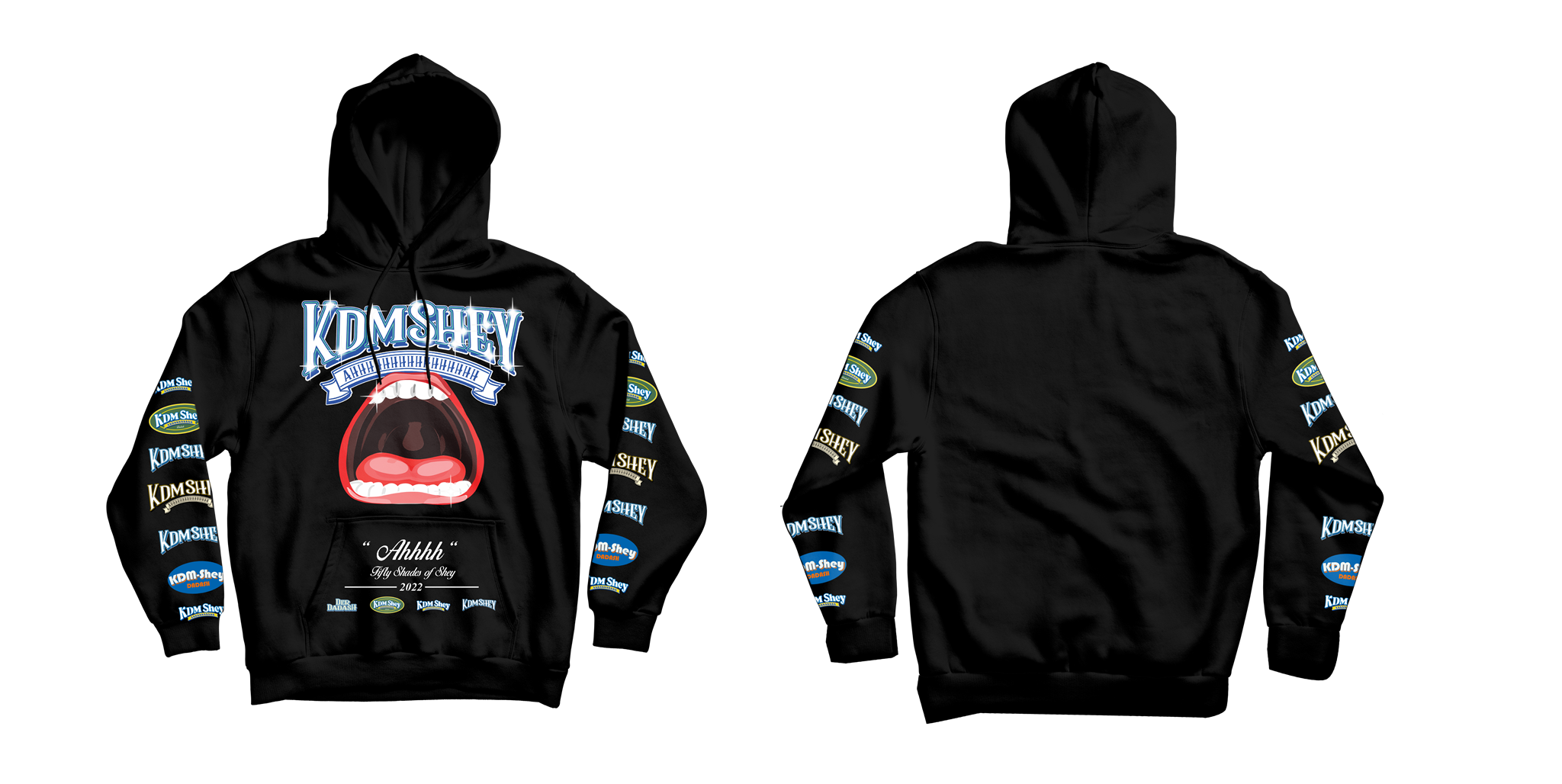 Bild von KDM SHEY - 'AHHHH' - HOODY [schwarz]